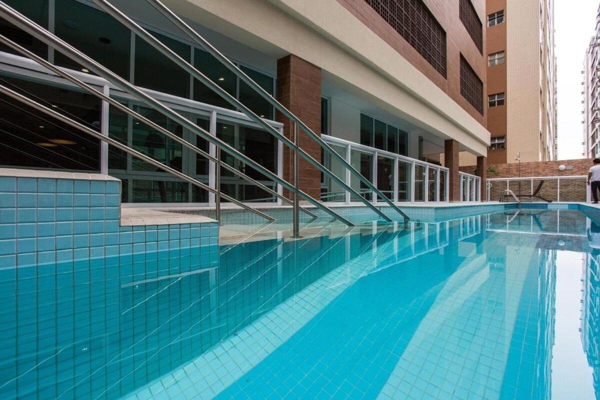 Estanconfor Praia Santos Ac Garagem Sacada Fechada Экстерьер фото
