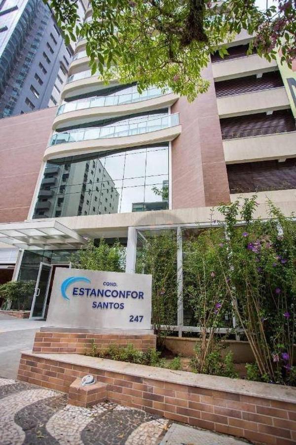 Estanconfor Praia Santos Ac Garagem Sacada Fechada Экстерьер фото
